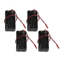 4Pack 6V 4XAA Battery Container Case Holder Pack Box JST Plug Receiver for Redcat 1/8 1/10 RC Nitro Power Car Truck