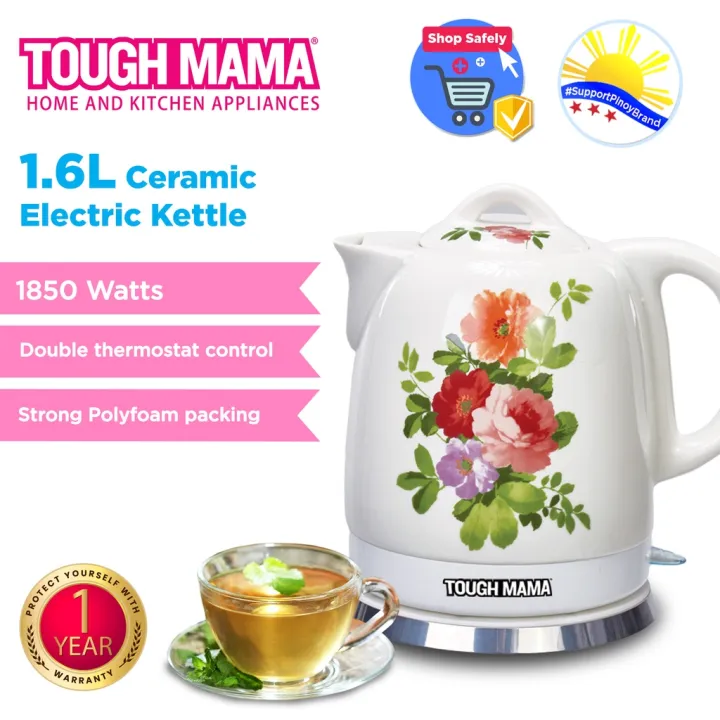 Tough Mama NTMJK16CRM 1.6L Ceramic Electric Kettle Lazada PH