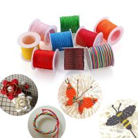 【YD】 50m/Roll 0.8mm Cotton Cord Thread Beading String Braided Necklace Jewelry Making Accessories