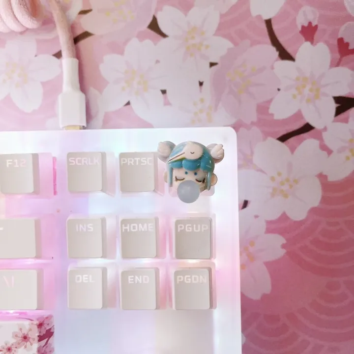 popular Sapphire blue cute Keycap keycaps for Mechanical Keyboard ...