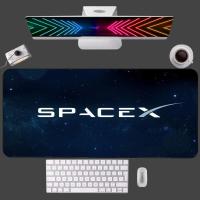 SpaceX Gaming Accessories แผ่นรองเมาส์ XXL Notbook คีย์บอร์ดขนาดใหญ่ ยางกันลื่นโต๊ะคอมพิวเตอร์ พรมรองเมาส์สำนักงานขนาดเล็ก