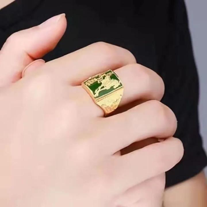 แหวนทองคำแท้บนเคาน์เตอร์-mens-classic-finger-plate-สามารถปรับได้และแหวนจะประสบความสำเร็จในไม่ช้า-ของขวัญสำหรับคนที่คุณรัก-zu38