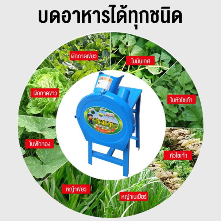 เครื่องตัดหญ้า-เครื่องบดมันเทศ-เครื่องบดอาหารสัตว์-บดหญ้าและอาหารผักได้อย่างง่ายดาย-เครื่องตัดหญ้าไฟฟ้า-เครื่องตัดหญ้าขนาดเล็ก-เครื่องให้อาหารในครัวเรือนเหมาะสำหรับสุกร-วัว-แกะ-และฐานการเพาะพันธุ์สัตว