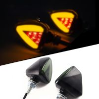 2Pcs Motorcycle LED Turn Signal Light Amber Blade Lamp Indicator For Yamaha R1 2007 2008 Gsxr 750 Bws 100 Ktm Duke 390