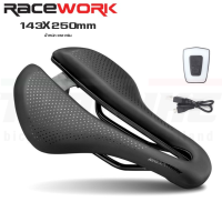 อานจักรยานเสือหมอบ เสือภเขา RACEWORK Pro4 MTB มีไฟท้ายในตัว