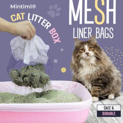 10Pcs/Pack Pet Cat Litter Bag Cat Litter Box Mesh Liner Bags Cat Litter Pan Bags Kitten Cleaning Supplies Pet Cat Supplies