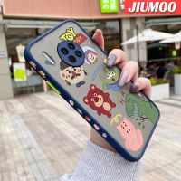 เคส JIUMOO สำหรับ Huawei Mate 30 Pro Mate 30 Lite เคสรูปสัตว์การ์ตูนการชุมนุมบางขอบสี่เหลี่ยมด้านข้างดีไซน์ใหม่กันกระแทกมีน้ำค้างแข็งโปร่งใสแข็งเคสมือถือปลอกซิลิโคนคลุมทั้งหมดกล้องป้องกัน Softcase