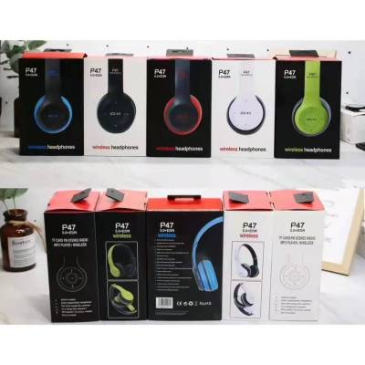 หูฟังบลูทูธ หูฟังไร้สาย P47 เสียงดี Wireless Bluetooth Stereo Headset หูฟังบลูธูทไร้สาย