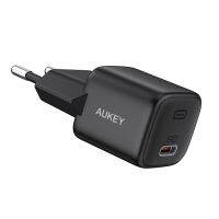 AUKEY เครื่องชาร์จ PA-B1 20W Type-C สำหรับ Phonepd อะแดปเตอร์ชาร์จในรถยนต์เครื่องชาร์จติดผนังสำหรับโทรศัพท์มือถือแท็บเล็ต