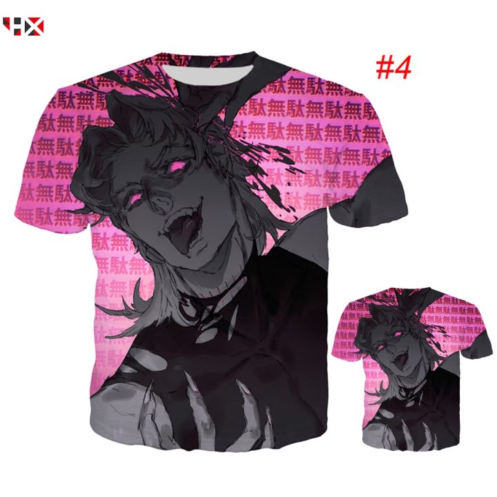 hx-เสื้อยืด-ลายกราฟฟิค-อนิเมะ-jojos-bizarre-adventure-3d-แนวสตรีท-ฮิปฮอป-สำหรับ-unisex