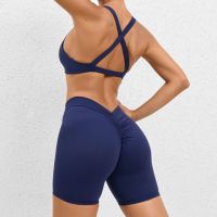 Gym Sport Bra Shorts Set Women Push Up Workout Clothes for Women Lycra Summer Yoga Suit for Fitness Clothing Activewear Sets New Protective Gear