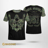 （Can send logo badge customization）Mason Symbol With Skull Wings - Freemason T-shirt - Gmasonic（Beautiful and fashionable clothing in sizes for adults and children）11