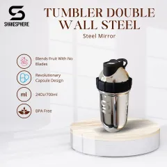 ShakeSphere Tumbler Double Wall Steel 700ml (Lava)