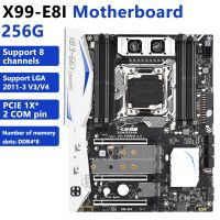 เมนบอร์ด ATX X99-E8I 256GB รองรับ LGA2011-3 DDR4 WIFI + พอร์ตบลูทูธ PCIE16X SATA3.0 M.2 NVME /Ngff USB3.0 8-Channel