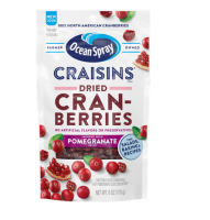 Ocean Spray Craisin Dried Cranberries Pomegranate 142g แคนเบอรี่อบแห้ง ทานเล่น ทานกับสลัด salads baking recipes