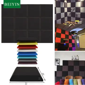 12pcs 300x300x25mm Acoustic Foam Sound Insulation Panels For Ktv Bar  Soundproofing Studio Wedges Sound Proof Wall Panels Espuma