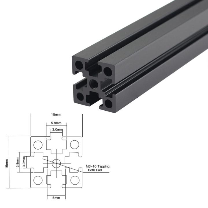 zystar-1515โพรไฟล์อะลูมิเนียมขึ้นรูปชุดกรอบรูปก่อนเจาะ3d-อุปกรณ์เสริมเครื่องพิมพ์