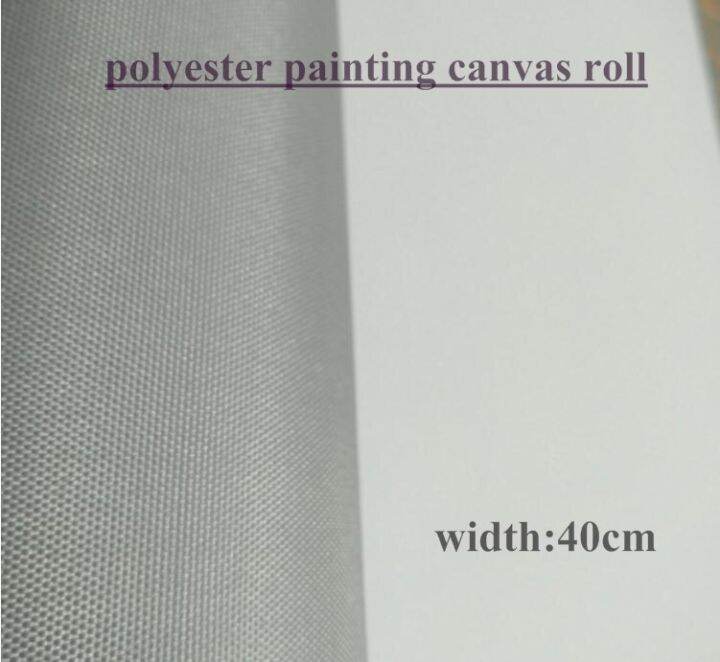 Grey Back 100 Polyester Smooth Texture Blank Canvas Roll For Practice
