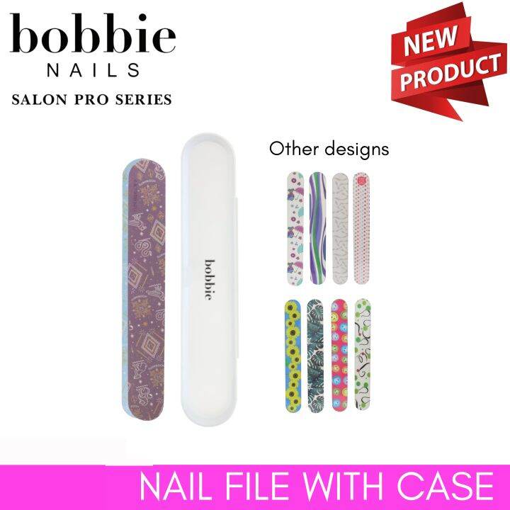 Bobbie Nails Salon Pro Series Nail File with Case Assorted Lazada PH