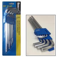 ประแจหกเหลี่ยม 9 ตัวชุด หัวบอล BT-2147 Hex Ball Wrench BERENT