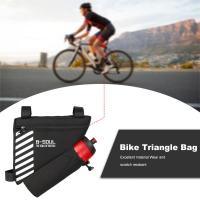 2023 NEW Bike Frame Bag Front Tube Frame Water Bottle Holder Waterproof Handlebar Cycling Pouch Bags Storage  Bicycle Bike Accessories