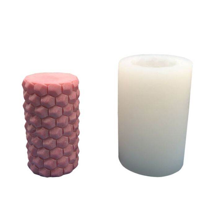 oak-สีขาวขาว-แม่พิมพ์ซิลิโคนทรงกระบอกรังผึ้ง3d-5-55-78ซม-ซิลิโคนทำจากซิลิโคน-แม่พิมพ์ซิลิโคนแบบ-แม่พิมพ์เทียนนกฮูก-สบู่ทำมือ