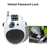 【CW】 Motorcycle Helmet Password Lock Telescopic Wire Rope Cable Code Suitcase Car Sled