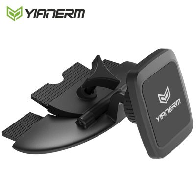 Yianerm Magnet CD Slot Holder for Phone Car For iPhone X Xs Max 7 8 Plus Magnetic Car Phone Holder Stand For Samsung S8 S9 Plus Car Mounts
