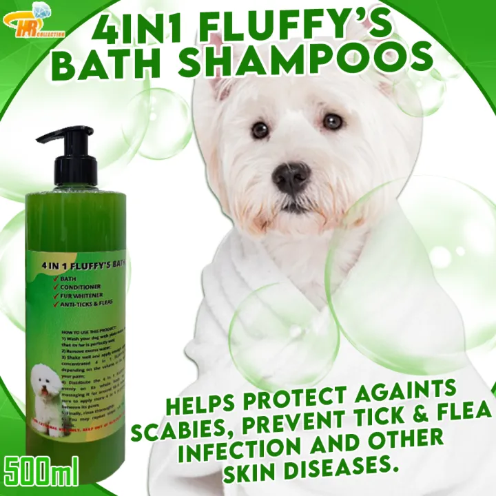 4 in 1 Fluffy's Bath 500 ml, Dog Shampoo, Dog Bath Shampoo, Dog