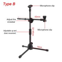 2022.Floor Microphone Tripod Swing Arm Retractable Metal Microphone Stand Tripod Stage Performance Live Bracket Desktop Mic