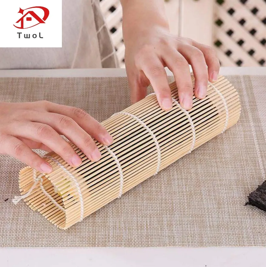 Sushi Rolling Roller Bamboo DIY Sushi Mat Onigiri Rice Roller Hand