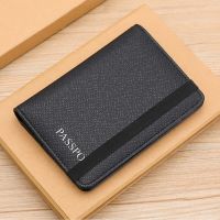 [COD] กระเป๋าหนังสือเดินทาง,PU Multi-Functional RFID Anti-Theft Passport Holder,Custom Ticket Holder,Passport Holder