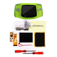 [COD]IPS V2หน้าจอแบ็คไลท์ LCD Mod &amp; Pre-Cut Full HOUSING SHELL Case สำหรับเกม Boy Advance GBA