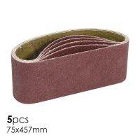 5pcs 75mm x 457mm Sanding Belt 3" x18" Inches Aluminum Oxide Abrasive Tools 60 80 120 240 Grits for Woodworking Belt Sander Cleaning Tools