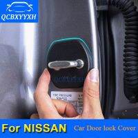 ❣☒◕ Car Door Lock Protective Cover For Nissan Tiida Rogue Qashqai X-Trail Kicks Teana NV200 Car Door Lock Decoration Auto Cover