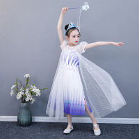 ? Popular Clothing Theme Store~ Childrens Day Group Costume Princess Elsa Sequined Cloak Dress Kindergarten Fairy Tale Princess Skirt Studio