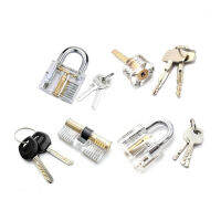 4ชิ้นเซ็ต Cutaway ล็อคโปร่งใสการฝึกอบรมทักษะ Professional Visable Practice กุญแจล็อค Pick สำหรับ Locksmith Tools