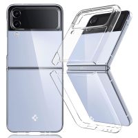 For Samsung Galaxy Z Flip 3 4 5 5G Clear Phone Case Transparent Hard PC Anti-knock Cover For Samsung Z Flip5 Flip4 Bumper Fundas