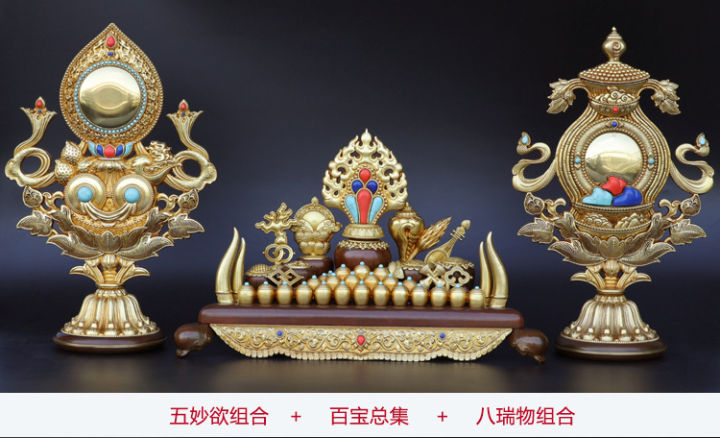 trusted-store-huibao-พระพุทธรูปห้าสิ่งมหัศจรรย์-offers-รวมทองแดงบริสุทธิ์-blessing-offers-ตกแต่งทิเบตพุทธอย่างชัดเจน-tantric-อุปกรณ์-offers-พระพุทธรูปทิเบตเนปาล