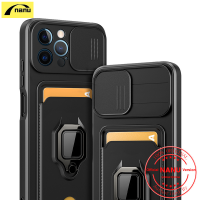 [NANU] สำหรับ Apple IPhone 14 Plus 13 12Pro 11 Pro Max Case Push Pull Magnetic Card Pocket Ring Case