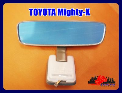 TOYOTA MIGHTY-X REAR VIEW MIRROR "GREY" SET with LIGHT // กระจกในเก๋ง กระจกมองหลัง พร้อมขา "สีเทา" สินค้าคุณภาพดี