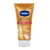 Vaseline วาสลีน เฮลธี้ ไบรท์ กลูต้า-ไฮยา เซรั่ม เบิสท์ ซันสกรีน เอสพีเอฟ50 พีเอ+++ 150 มล. กลูต้า-ไฮยา เซรั่ม เบิส์ท ซันสกรีน