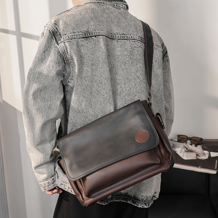 ce-กระเป๋าย่ามขนาดเล็กกระเป๋าผู้ชายแบบลำลองกระเป๋าสะพายข้างกระเป๋าสะพายไหล่หนึ่งชิ้น-mode-korea-ใหม่