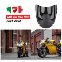 FOR DUCATI 748 916 996 998 1994-2002 MOTORCYCLE RETROFITTED FRONT WINDSCREEN BLACK TRANSPARENT WINDSHIELD DEFLECTO