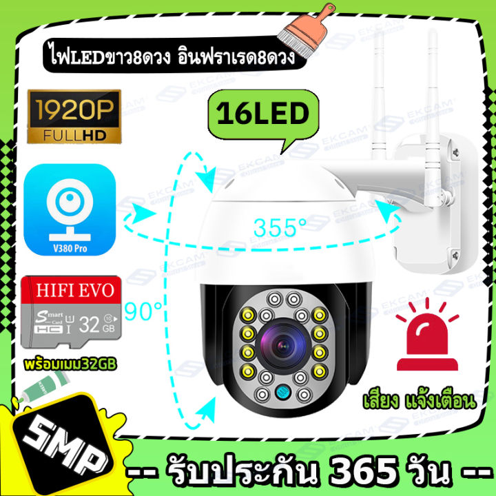 กล้องวงจรปิด-กล้องไร้สาย-มีภาษาไทย-ล้านพิกเซลhd-1920p-wifi-wirless-ip-camera-5ล้านพิกเซล-app-v380-กล้องรักษาความปลอดภัยรองรับภาษาไทย