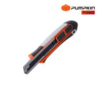 PUMPKIN PRO พัมคินโปร มีดคัตเตอร์สแตนเลสใหญ่ SAFE-LOC Heavy 18mm. รุ่น BA818-BL  Tools Tech