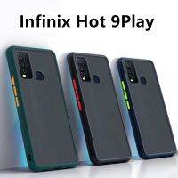 Case infinix HOT 9 Play เคสกันกระแทก ปุ่มสีผิวด้าน ขอบนิ่มหลังแข็ง เคสโทรศัพท์ อินฟินิ๊กซ์ hot9play [ ส่งจากไทย ]