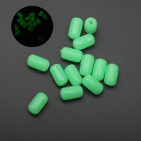 【DT】hot！ 100pcs Soft Fishing Beads Stopper Round Stops Rubber Cylindrical night light beans stop accessories