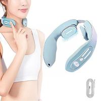 EMS Neck Acupoints Lymphvity Massage Device,Intelligent Heat Massager Blue Hot with Neck Design O4Y3