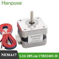 Nema 17 Stepper Motor 1pcs 17HS3401-D 1.3A 28N.cm 4-lead 42 Series motor 42BYGH For 3D Printer Monitor Equipment